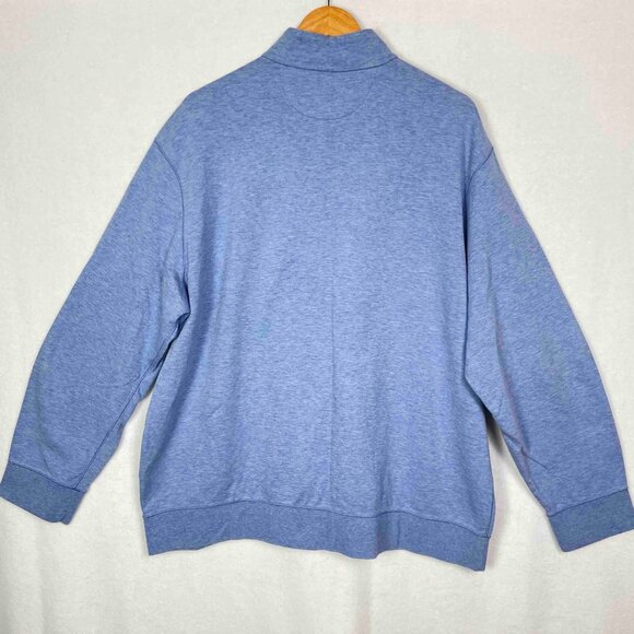 Polo Ralph Lauren Performance Light Heather Blue 1/4 Zip Pullover Mens Size XXL - Picture 2 of 11